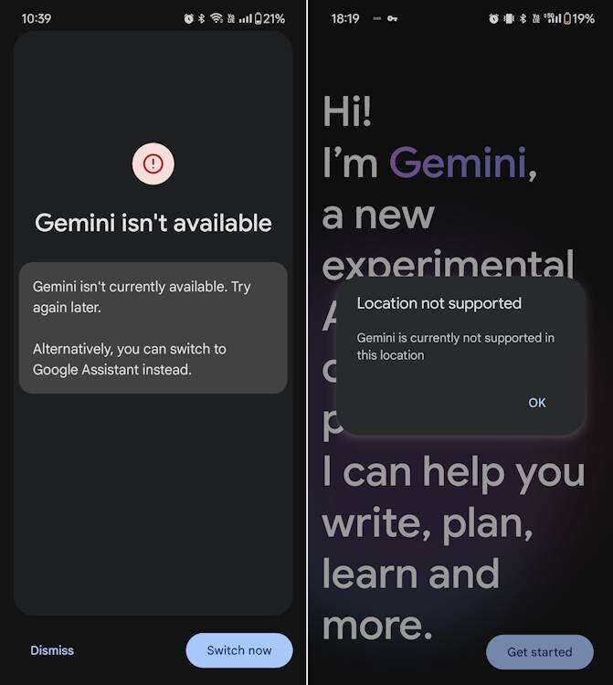 Gemini App not working properly Picture 6