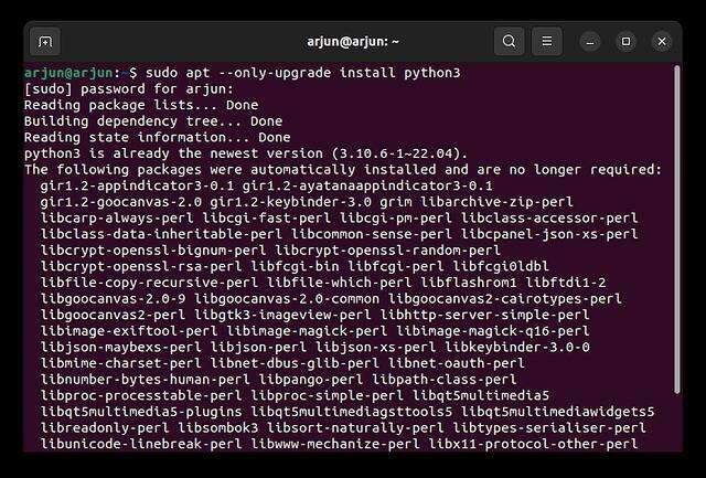Python opwurdearje nei de lêste ferzje op jo Linux-distribúsje Part 4