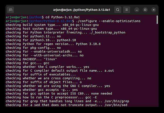 Ferkoartje de kompilaasjetiid fan Python, Foto 17