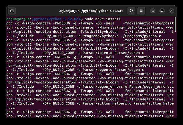 A’ togail Python ann an Ubuntu Dealbh 18