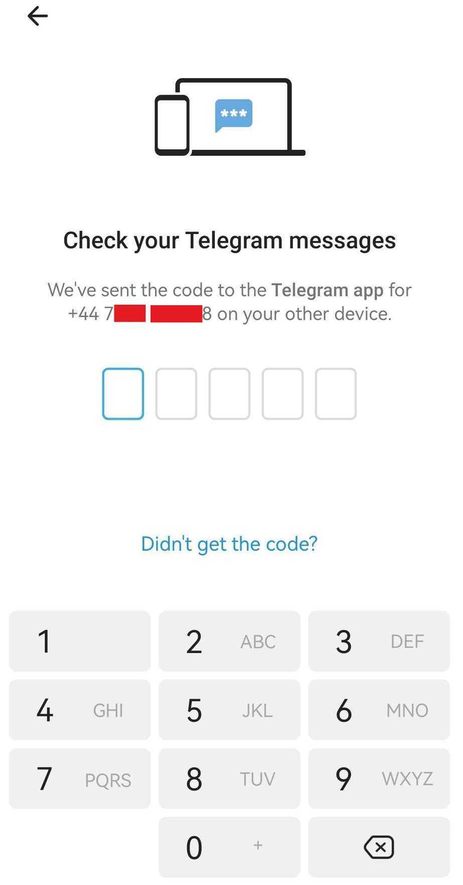 Cara mengatasi masalah pengiriman kode verifikasi SMS Telegram ke perangkat lain