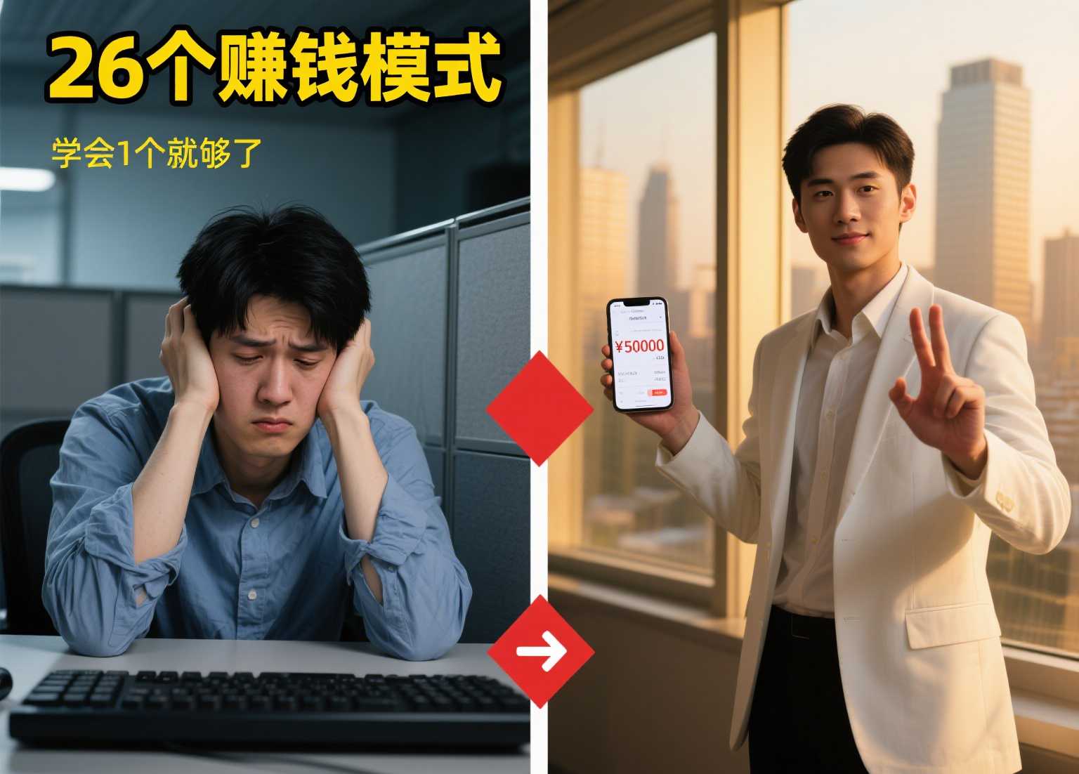 打工永远赚不到的26个最全赚钱模式，学会1个方法就够用
