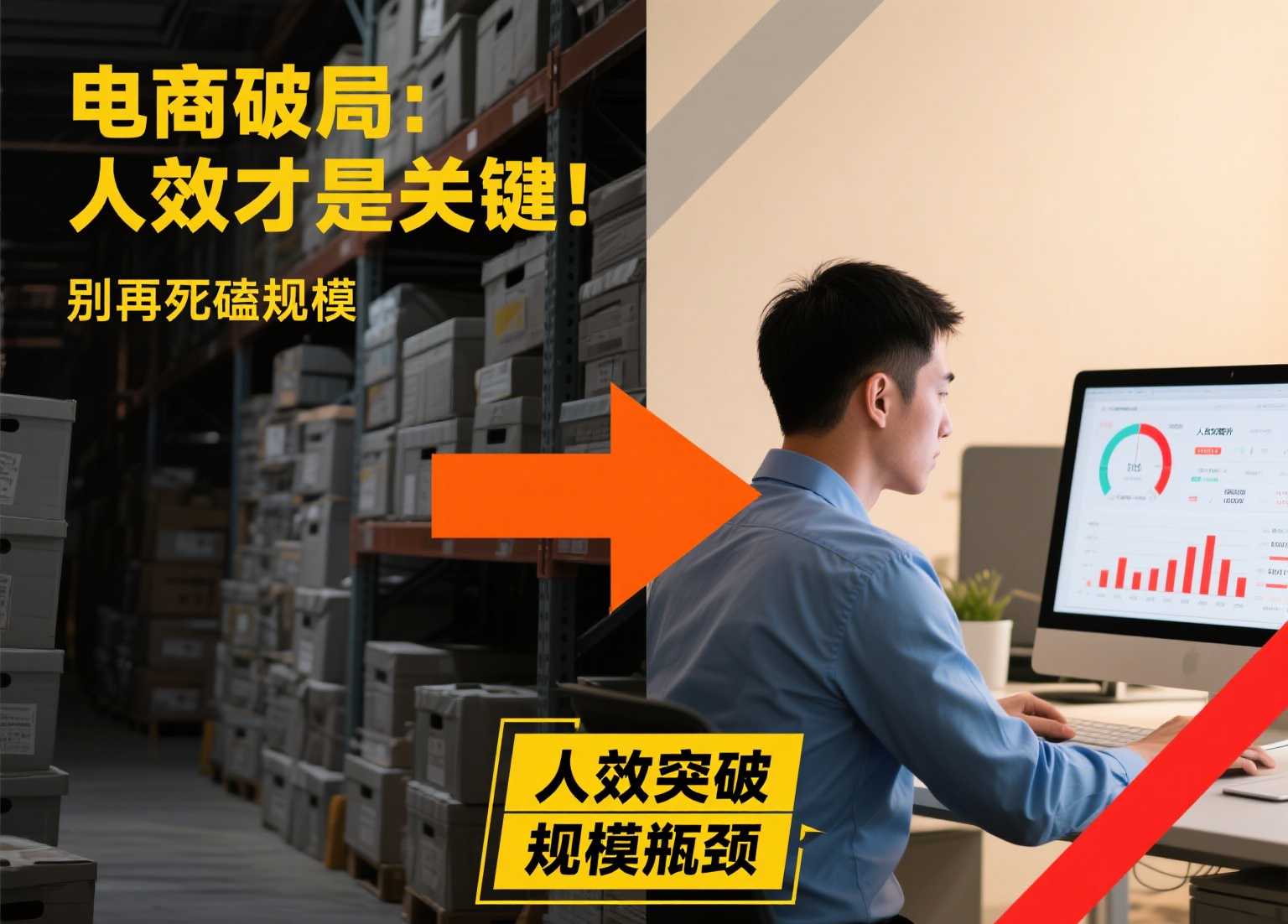 电商生意遇到天花板？有效突破口不是规模，而是人效！