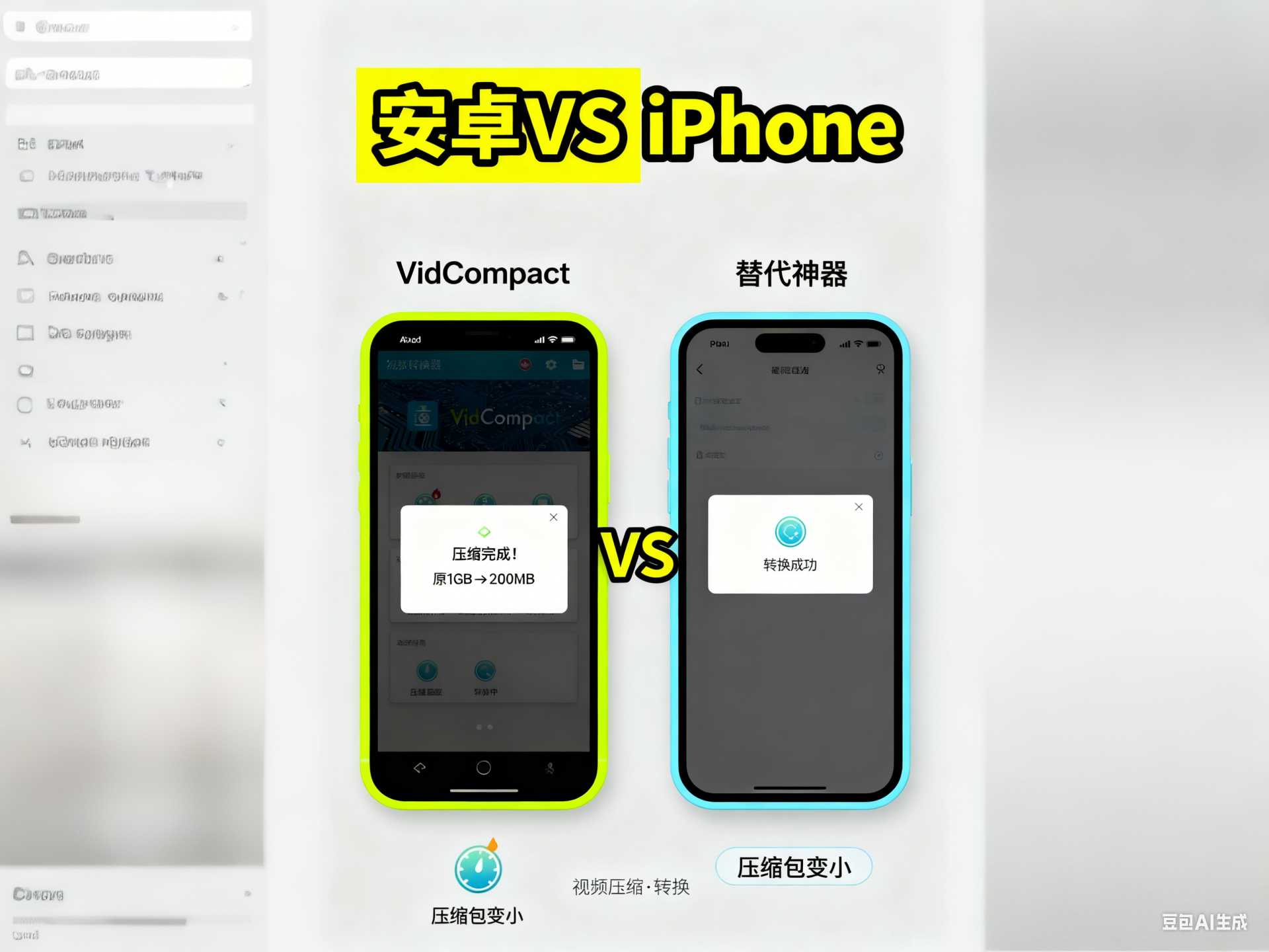 VidCompact视频转换器教程：安卓压缩+转码+提取音频全攻略（附iPhone替代）