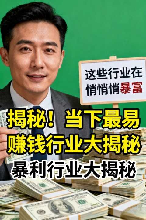 如今最容易赚钱的行业是什么？供需失衡的暴利行业在悄悄暴富中