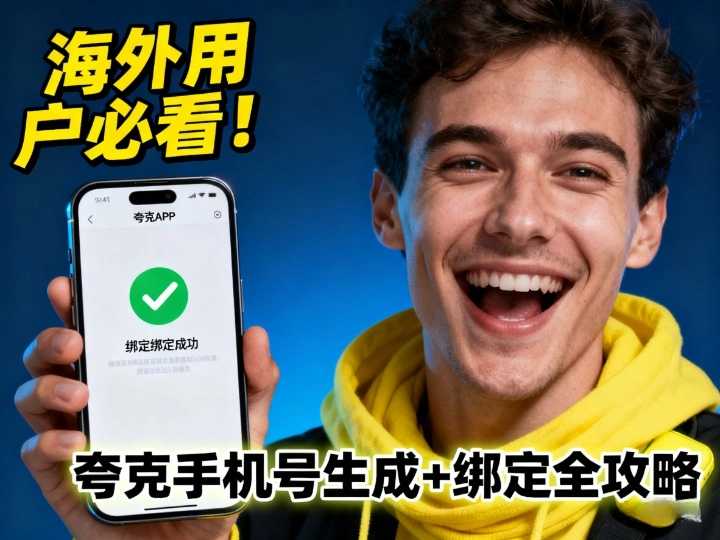 Kufuneka kufundwe kubasebenzisi baphesheya kweelwandle! Quark China Mobile Number Generation and Binding Guide
