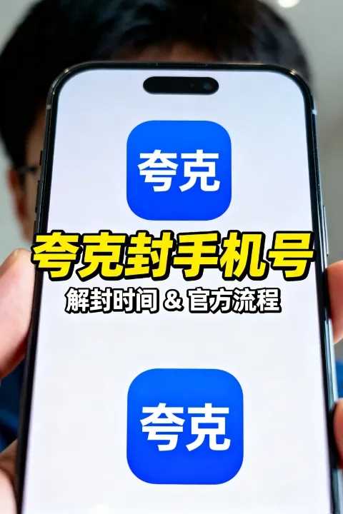 夸克封中国手机号后多久能解封？官方流程说明