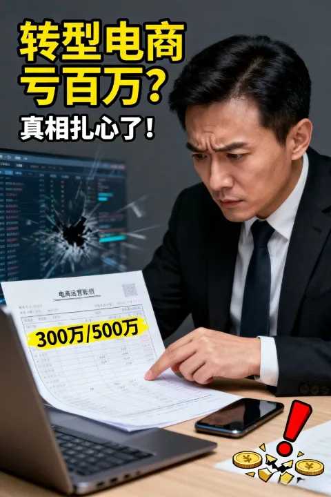 为何很多传统老板转型做电商起步亏三五百万？这两个坑99%的人都踩过！