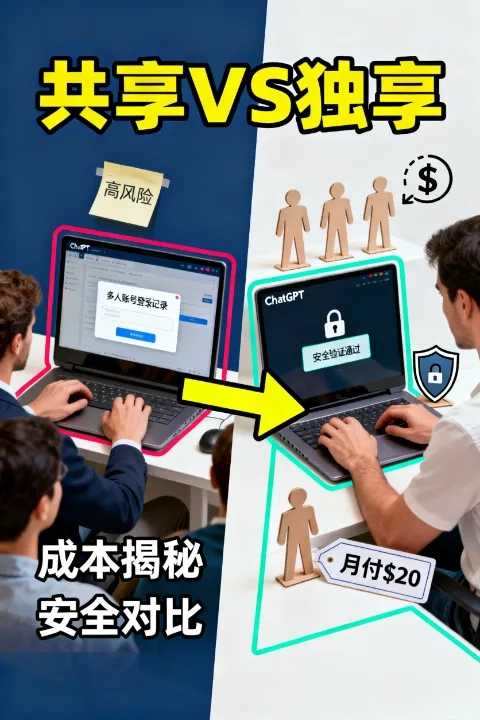 共享还是独享？ChatGPT Plus使用成本+安全全对比