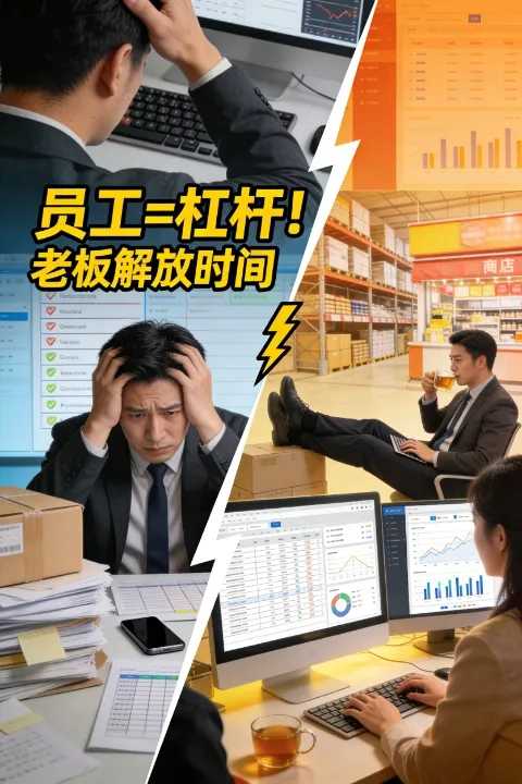电商老板太忙怎么办？学会用员工当杠杆，轻松解放时间