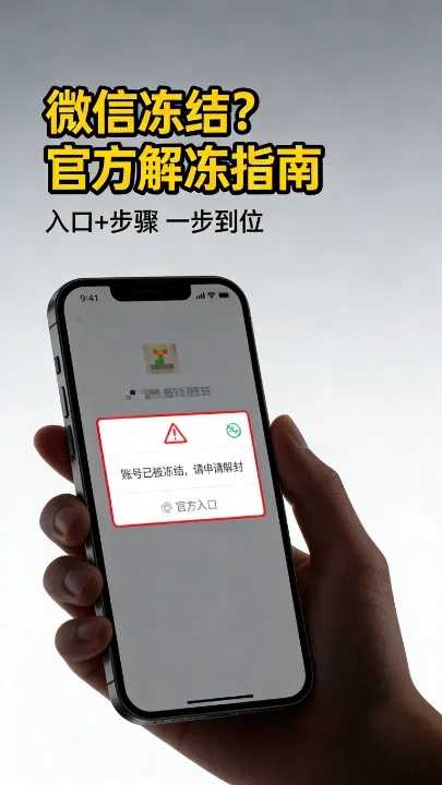 微信/WeChat账号被冻结?官方解冻入口+操作指南 微信/WeChat账号被冻结?官方解冻入口+操作指南