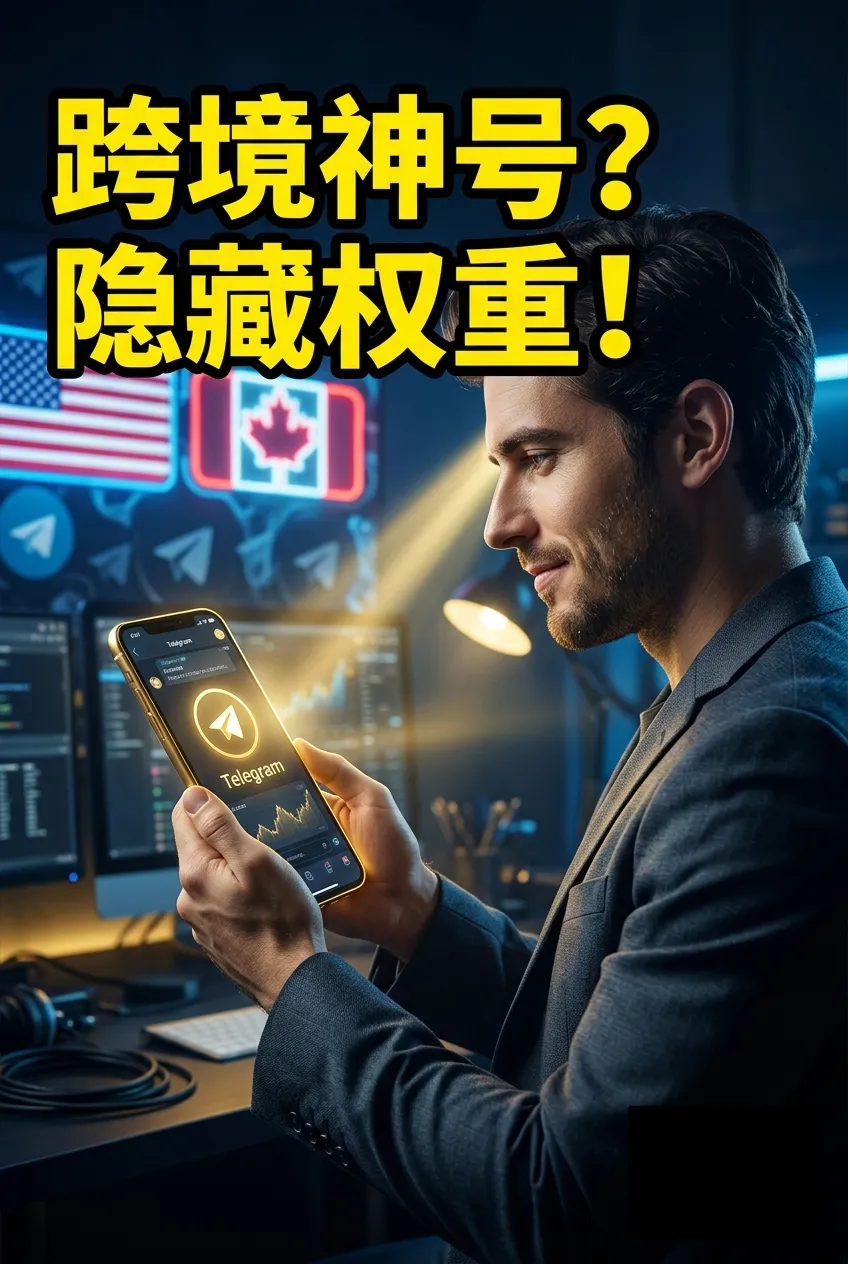 Telegram美国/加拿大账号为何跨境大咖都抢着买 ?揭秘其隐藏的权重优势 Telegram美国/加拿大账号为何跨境大咖都抢着买 ?揭秘其隐藏的权重优势