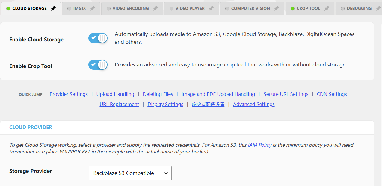Backblaze创建存储桶安装好之后,进入设置界面。先打开Enable Cloud Storage这个开关。 安装好之后,进入设置界面。先打开Enable Cloud Storage这个开关。