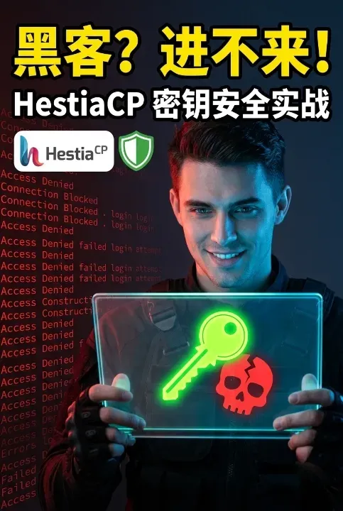 如何解决 SSH 暴力破解？HestiaCP配置VPS密钥认证实战教程