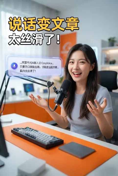 阿里千问AI输入法CosyVoice实测：解放双手，开口即出稿，流畅度远超预期
