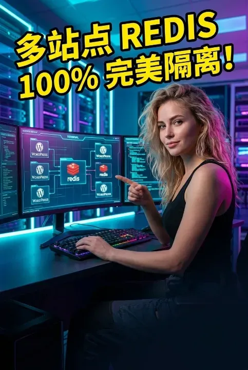 WordPress多站点Redis配置示意图 WordPress多站点Redis配置示意图