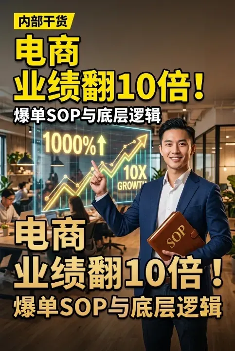 电商业绩翻10倍爆单SOP与底层逻辑