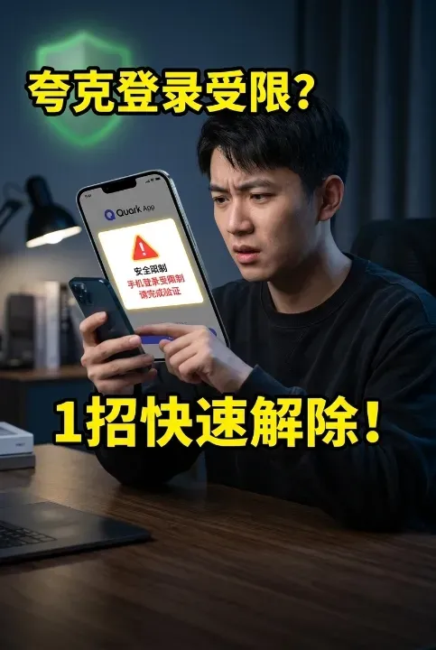 中国手机号登陆夸克提示安全风险？快速解除限制安全登录指南