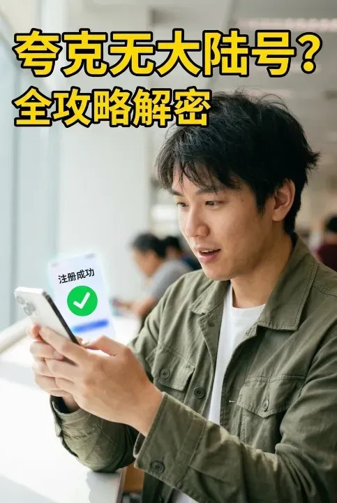 夸克需要中国手机号吗?无大陆手机号注册/替代方案全攻略 夸克需要中国手机号吗?无大陆手机号注册/替代方案全攻略