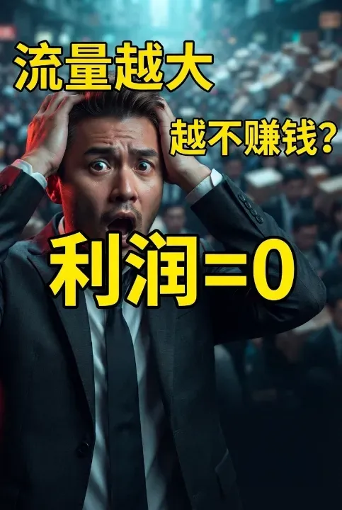 流量越大越不赚钱利润等于0
