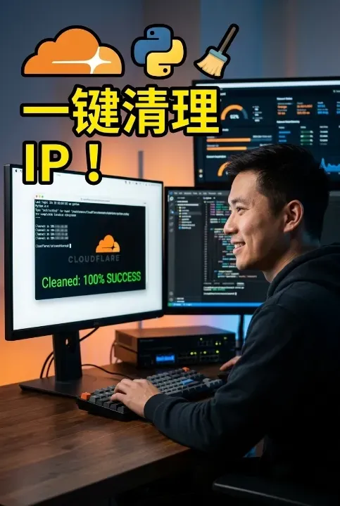 Cumu pulisce automaticamente è in batch e regule d'accessu IP cummentate in un WAF cù l'API Cloudflare è Python