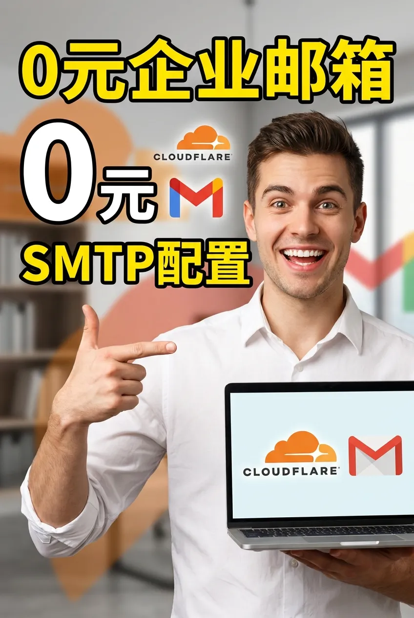 Cloudflare+Gmail免费企业域名邮箱+SMTP发信配置教程 Cloudflare+Gmail免费企业域名邮箱+SMTP发信配置教程