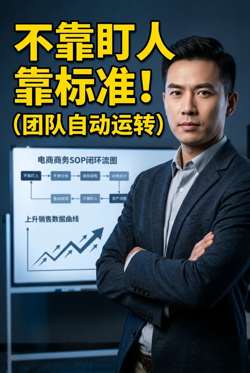 电商团队管理核心：不靠盯人靠标准！打造自动运转团队实战手册