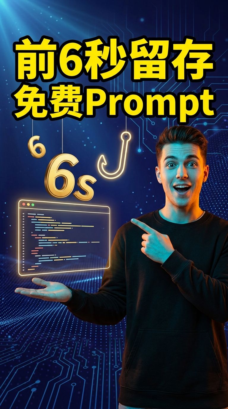 爆款视频必备：短视频前6秒黄金钩子分析skill提示词（即拿即用）