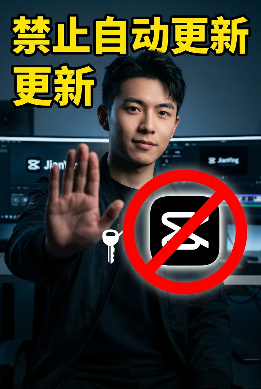 剪映怎么关闭自动升级更新？Win/Mac双系统彻底锁死版本教程（右键拒绝权限法）