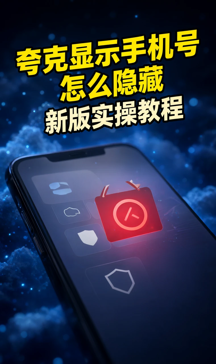 夸克直接显示手机号怎么隐藏？新版实操教程